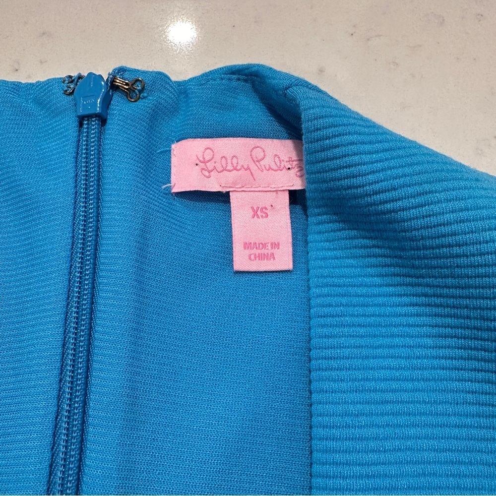 Lily Pulitzer Charlena Dress Size XS in Ariel Blue NWOT - Picture 6 of 7